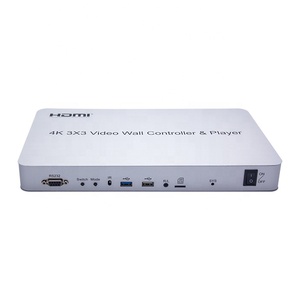 Procesador de pared de vídeo 4K HDTV de alta calidad Metal 3x3 2x2 1x2 controlador 1 entrada HD salida USB 12V entrada Audio Video Accesorios - Product Image 1