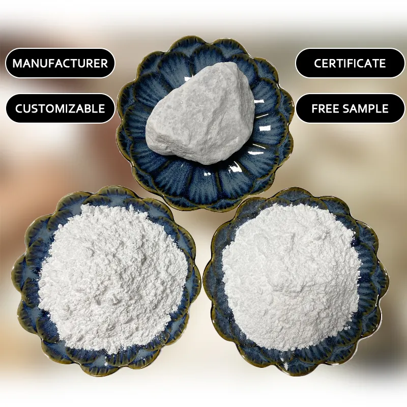 White talc powder 400 mesh price superfine white talcum powder for Fillers  rubber fillers