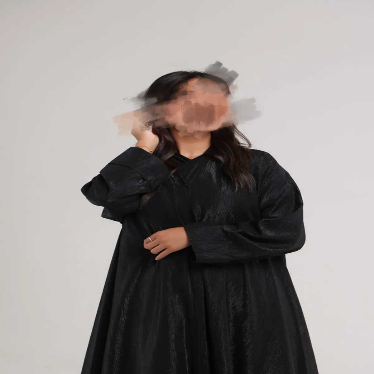 Costume nero personalizzato classico abaya Modesty stile britannico di fascia alta Costume etnico musulmano personalizzato per le donne Abaay vestito