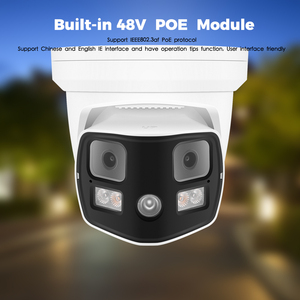 8MP 4K Smart doppia luce panoramica POE IP Camera, 4MP doppia lente 4mm 180 grado ampio visuale Videolink - Product Image 6