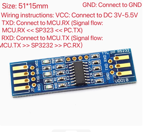 RS232 SP3232 20*16mm/51*15mm TTL to RS232 modulo Goldplated Board con Reflash Line seriale modulo Driver di alimentazione moduli - Product Image 3