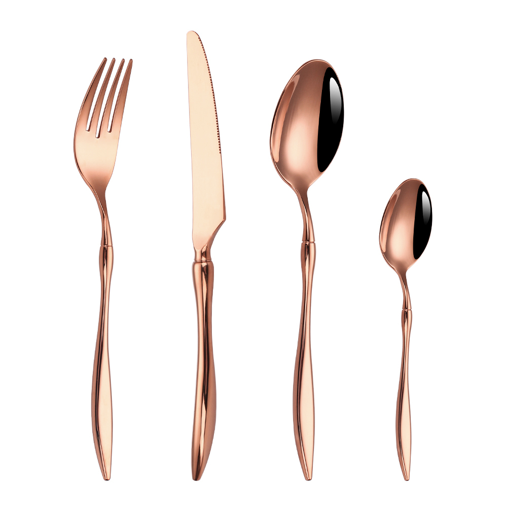 Ensemble 4pcs avec boîte-Or rose