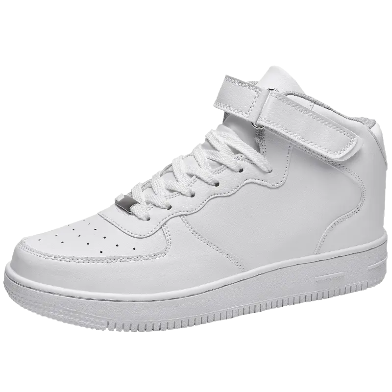 Sikaini nuevo modelo de corte alto blanco puro negro puro deportes casual zapatos Unisex antideslizante zapatillas de deporte para hombre