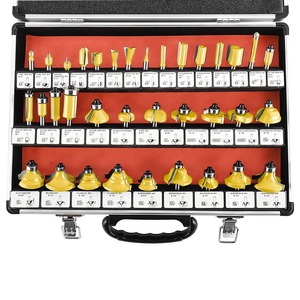 Ahşap ağaç İşleme için 35 adet freze uçları katı kiti gravür CNC Tungsten karbür oyma Bit karbür yönlendirici Bit Set