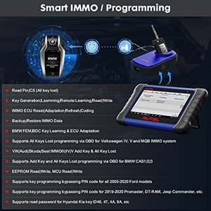 Strumento di programmazione portachiavi Autel IM508 con programmatore XP200-aggiornamento gratuito di 2 anni, controllo a 2 vie, strumento di scansione del sistema completo 28 + - Product Image 3
