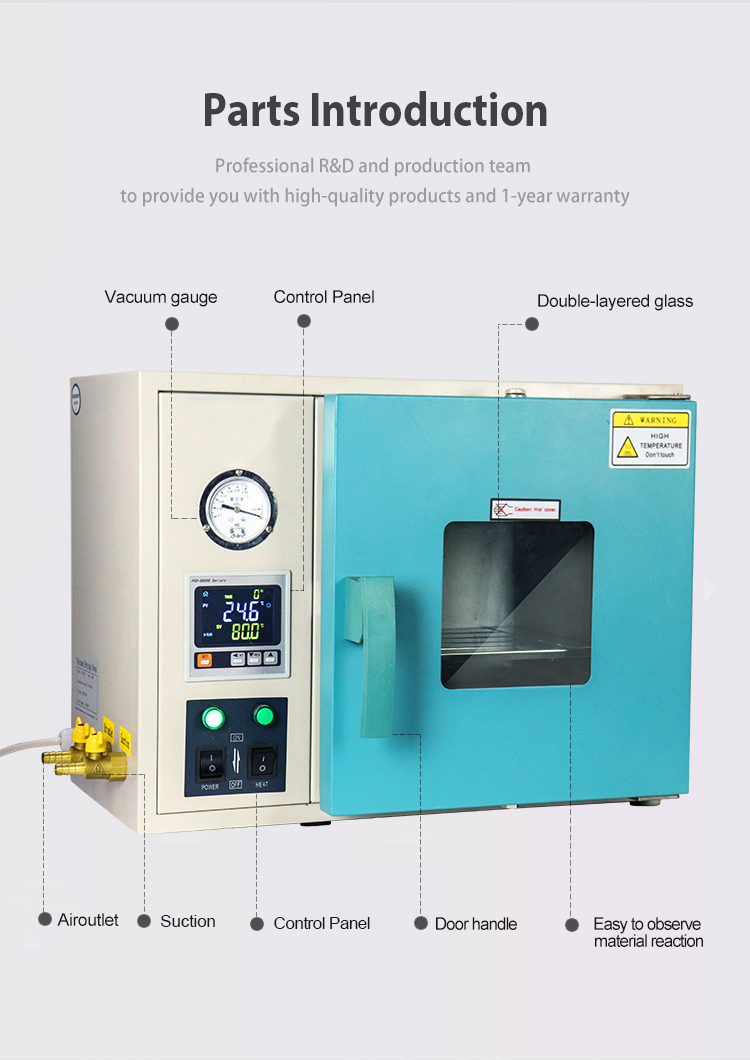 Four à étuve à chaleur électrique thermostatique de laboratoire