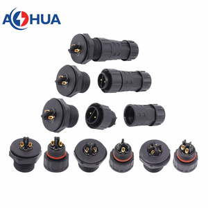 Aohua M20IP67パネルマウント防水接続電気23 4 5 6 7 8 2 3 24ピンオスメスワイヤーコネクター
