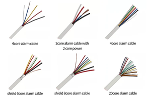สายสัญญาณเตือนภัย FTP สีแดง2/ 4/ <span class=keywords><strong>6</strong></span>/ 8/10/12 <span class=keywords><strong>Core</strong></span> 24Awg ความปลอดภัยสูง