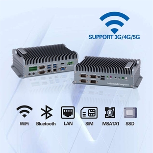 2 Lan 6 USB 6 COM DDR4 Linux Window Dual Lan Industrial Compact <strong>Embedded</strong> Box Industrial Pc Fanless Mini Pc I9 12th Gen 13th Gen - Product Image 4