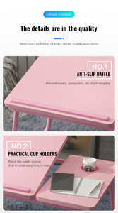 Precio barato de fábrica, diseño colorido, escritorio de ordenador plegable, cómodo Escritorio de cama ajustable, mesa portátil plegable para ordenador portátil - Product Image 5