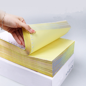 Papel de copia de computadora sin carbón continuo de 2 capas de alta calidad para impresoras de matriz de puntos papel de computadora