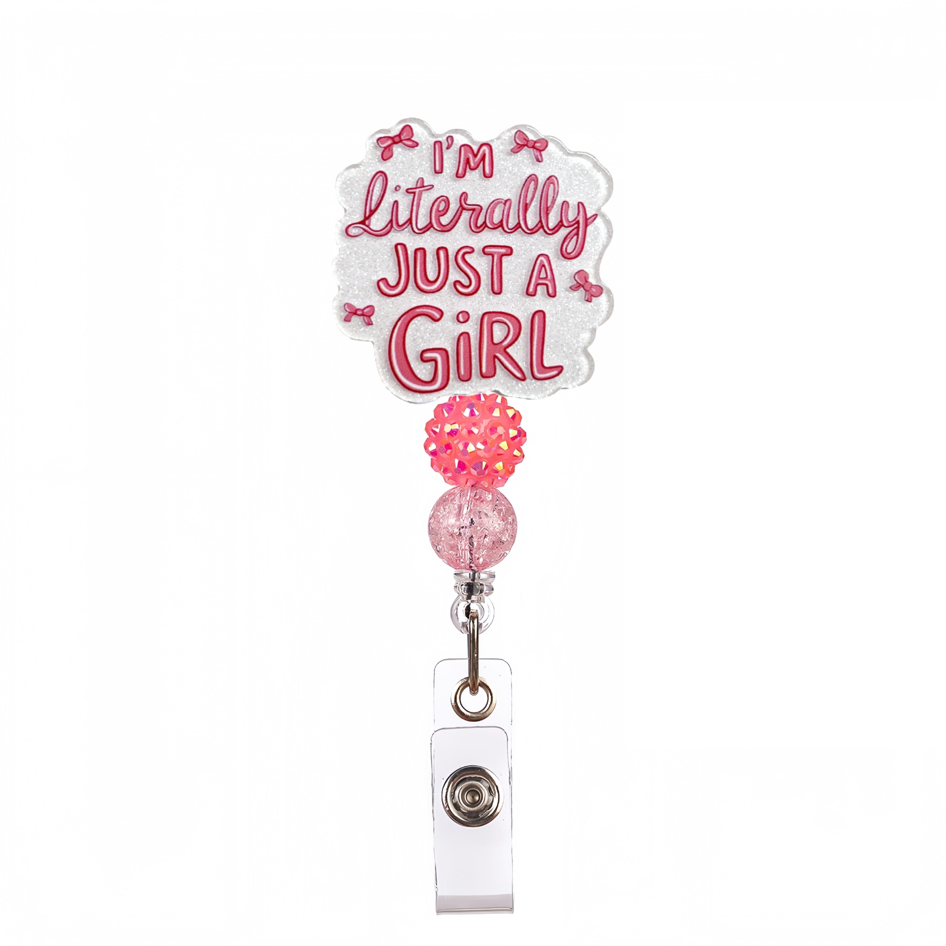 Pink Beaded white girl
