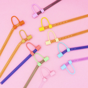 Fabrika yapımı Paisen özel silikon renkli saman Topper kapakları sevimli Set eki saman Topper içme saman ipuçları kapaklar - Product Image 5