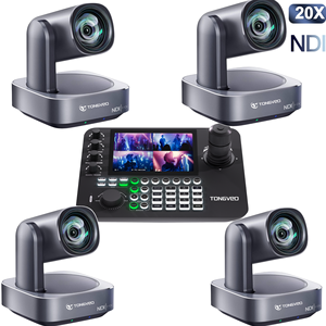 PoE NDI 20x Zoom ai tự động theo dõi HD-MI Lan live streaming PTZ camera joystick điều khiển cho chruch buổi hòa nhạc sự kiện thể thao - Product Image 1