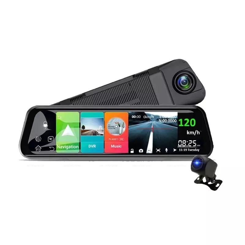 Factory 10 pollici 4g adas dash cam con sim card full hd 1080p dual lens car camera wifi blue tooth camera per auto 4k camera