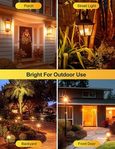 G14 G45 E26 Yellow LED Bulbs with 2000K Yellow <strong>Lighting</strong> Non-dimmable Led Bug Bulb for Indoor Outdoor - Product Image 6