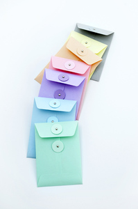 Nach farbe gedruckt papier taste string tie umschlag - Product Image 5