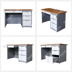 Lamp <strong>Computer</strong> <strong>Basic</strong> Staff Cheap Metal Contemporary High Quality Table Organizer Modern Workstation Home Office Desk with Drawers - Product Image 5