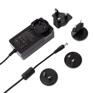 Interchangeable US <strong>EU</strong> UK AU <strong>Plug</strong> Power <strong>Adapter</strong> 48V 0.75A 36W AC/DC <strong>Adapter</strong> Charger 48 Volt 0.75Amp Power Supply <strong>Adapter</strong> - Product Image 1