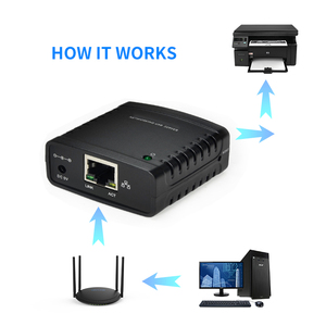 Winstars 10/100Mbps Ethernet a USB 2,0 Red LPR Servidor de impresión Precio de fábrica