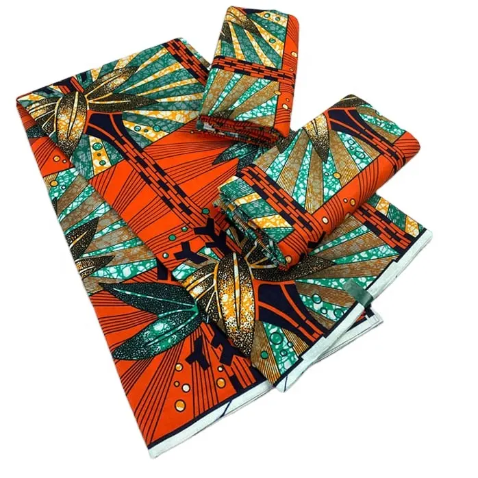 Nouveau modèle africain tissu imprimé à la cire à paillettes dorées de haute qualité super-wax néerlandais vlisco original grand ankara wax tissu 6 yards