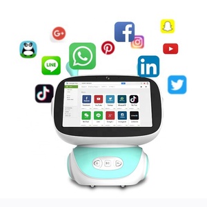 9 Zoll Bildschirm Smart Early Education Lernmaschine Karaoke Kinderspiel zeug intelligenten Roboter mit Google-Funktion - Product Image 1