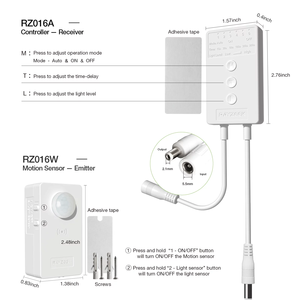 Kit de controlador de sensor de movimiento inalámbrico Detector Producto Ocupación Luz Interruptor de presencia Sensor infrarrojo Sensores de movimiento y posición - Product Image 2