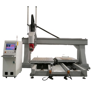 Máquina De Madeira Gravura Escultura De Corte Router CNC Router 5 Eixos Carpintaria Armário Porta Fazendo