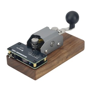 学習とトレーニングのためのミニCWキー黒クルミベースバージョン自動/手動モールスコード電信キー - Product Image 5