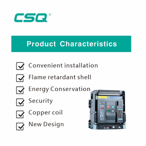 CSQ 1600A נמוך מתח מפעל מחיר Acb 3P 4 מוט בקרה תעשייתית אינטליגנטי אוניברסלי למשיכה אוויר מפסק