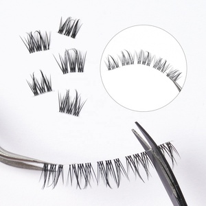 MAGEFY ince görünmez bant ön kesim segmenti kirpik uzantıları özel etiket diy bölümlenmiş küme lashes şeritler - Product Image 4