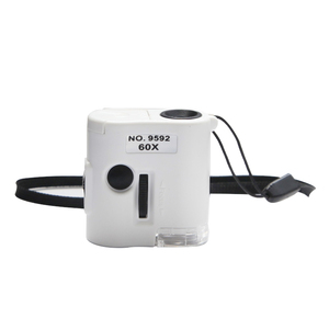带uv led灯的便携式迷你袖珍放大镜60x显微镜 - Product Image 2