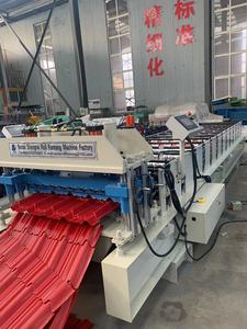 High Quality Glazed Tile Roll Forming Machine for Q Tile Roof Making Used Condition with PLC Control <strong>System</strong> Made <strong>in</strong> China - Product Image 6
