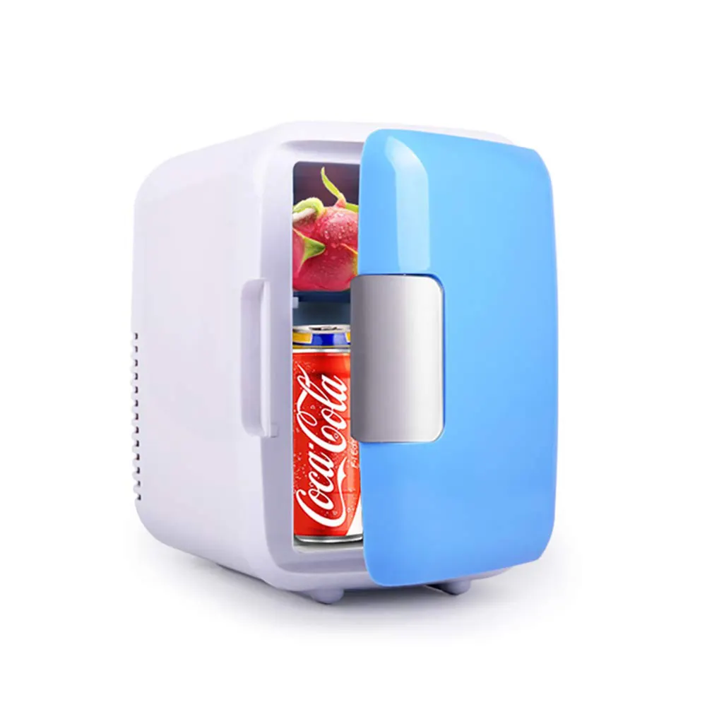Mini Car Home Refrigerator with portable solid handle USB charging 2 in 1 Cooler and Warmer heating 60DC cooling 20DC
