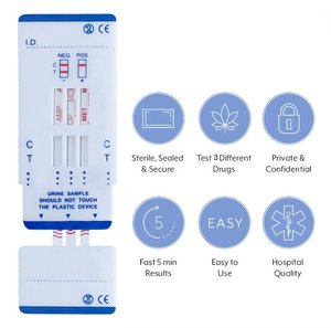 迅速診断尿多剤テスト3in1テストキット3パネル尿テストキット - Product Image 6
