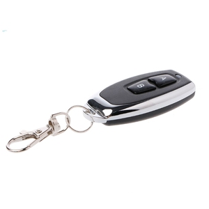 433MHz Wireless Metal 2 pulsanti telecomando 1527 apprendimento del codice fisso - Product Image 5
