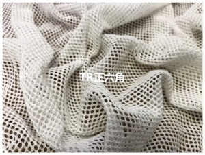 Custom Designer Factory Price 100% Pure Cotton <strong>Net</strong> <strong>Mesh</strong> 3d Embroidery Knitting Tricot Stretch <strong>Plain</strong> Dye Summer Crochet <strong>Fabric</strong> - Product Image 2