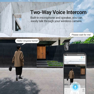 Sıcak satış yeni Ubox App Wifi güneş Ptz kamera pil Alarm ses kablosuz su geçirmez IP66 açık güvenlik Ip kamera - Product Image 5
