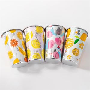 中国赤470mlコーラ色変更カップ単層アルミカップグラデーション冷たい飲み物カスタマイズ可能ロゴ - Product Image 5