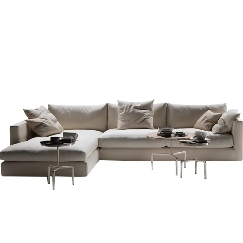 Set Sofa Kain Modern Desain untuk Furnitur Ruang Tamu