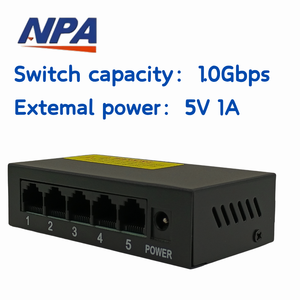 Conmutador Ethernet de 5 puertos y 100Mbps, Mini conmutador de red rápido de alta velocidad, divisor de Internet, escritorio, RJ45, 100Mbps - Product Image 2