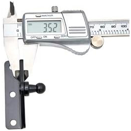 Đen 10mm bóng Stud gắn khung góc cạnh hình chữ L khí strut gắn kết cho thang máy hỗ trợ những cú sốc mùa xuân Prop - Product Image 2