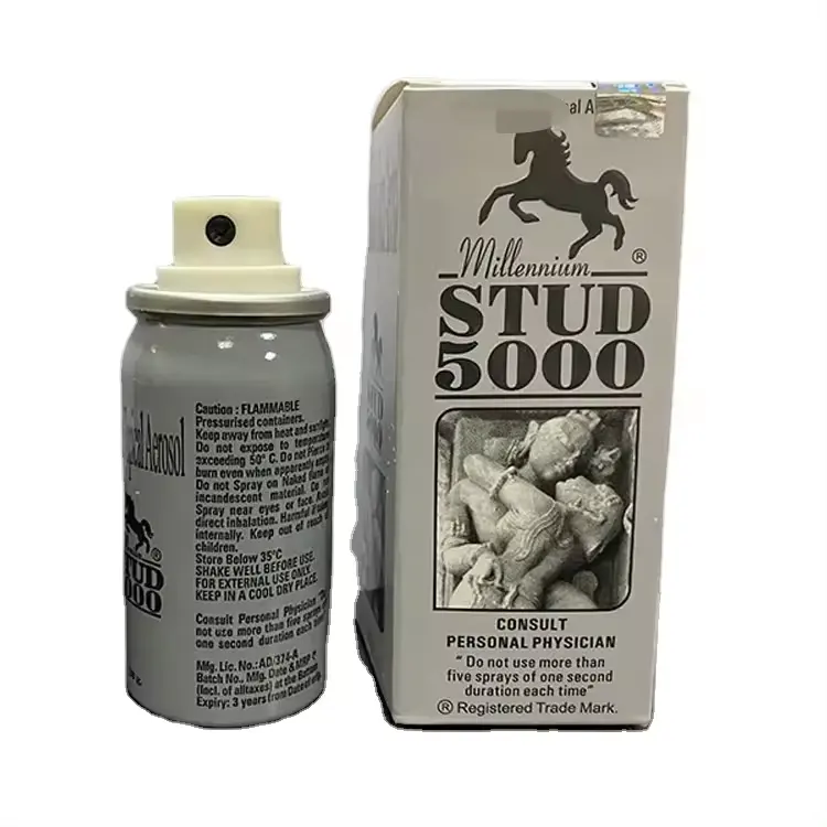 2024 Hot Selling Stud 5000/1000 Spray Delay Body Spray Long Time Sex Spray For Men
