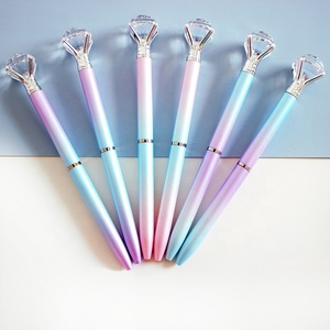 O & Q mới nhất biểu tượng tùy chỉnh kim cương lớn bút nhựa đẹp bóng 0.7mm màu xanh đen không xóa được cho văn phòng trường học sử dụng khuyến mại - Product Image 5