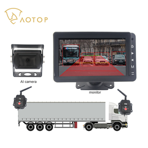 Wireless HD <strong>Backup</strong> AI Camera <strong>System</strong> Rear View Blind Spot Pedestrian Vehicle Detection Warning Reverse Line Camera Monitor <strong>System</strong>