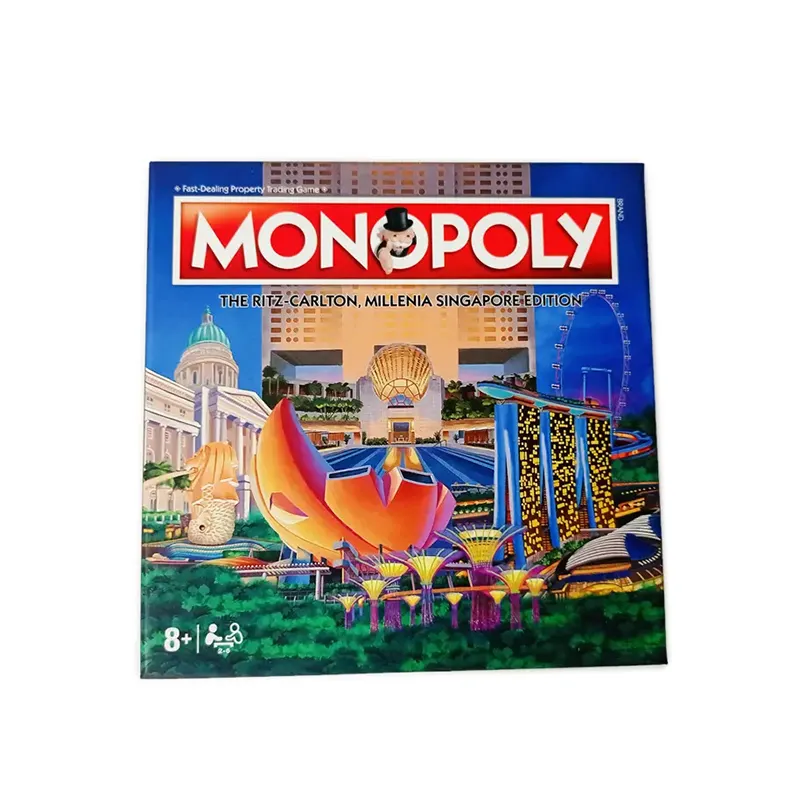 ผู้ใหญ่ Monopoli เทรดดิ้งเกมกระดานพิมพ์โมโนโพลีเทรดดิ้งการ์ดเกมสำหรับครอบครัวเพื่อนพรรค