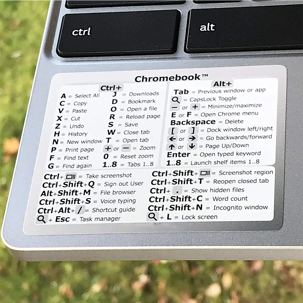 Adhesivo de vinilo duradero para teclado de ordenador portátil, adhesivo temporal Compatible con marcas