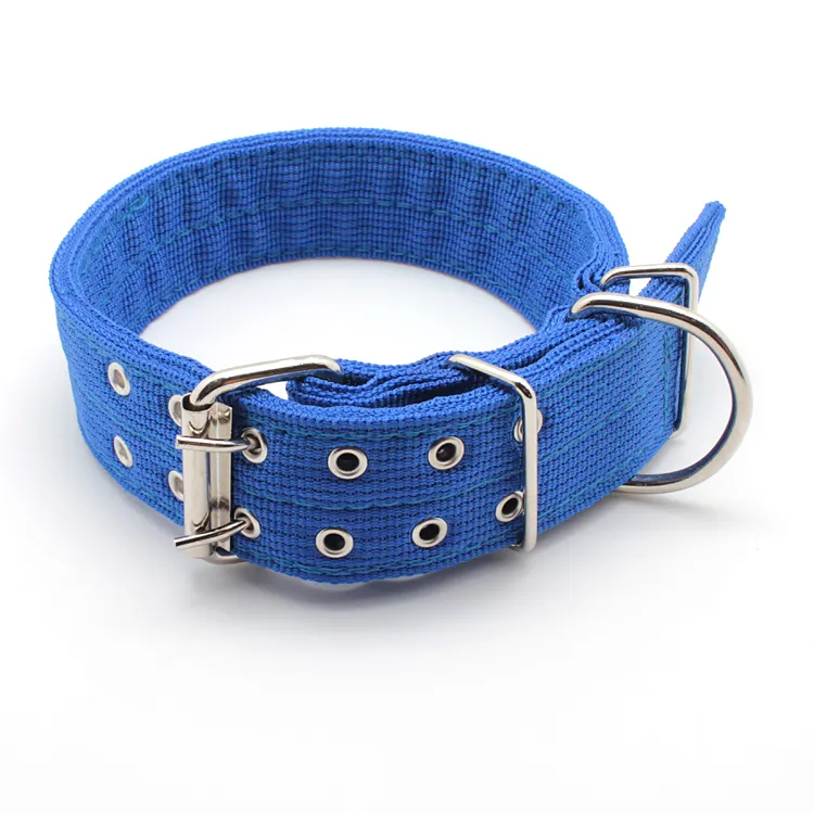 Pet Necklace Canvas Dog Collar Large Medium Dogs 4 Layers Thick And Firm Collars Choke