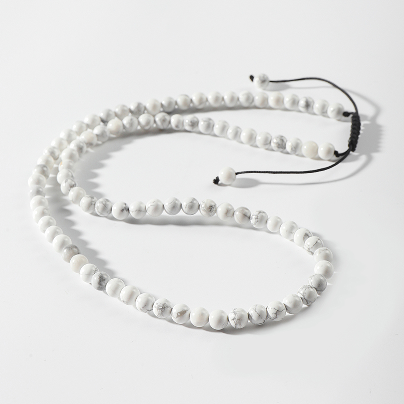 White Howlite necklace
