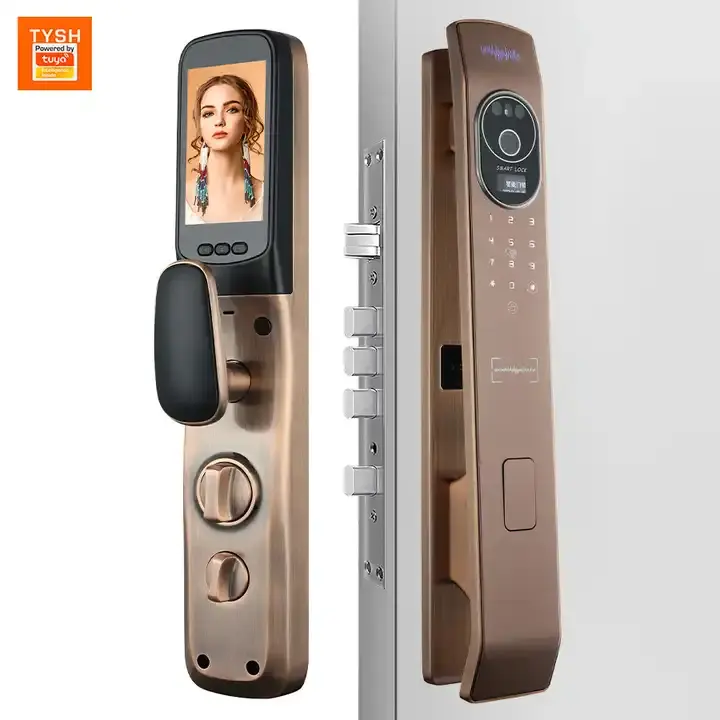 Zigbee 3D Face Recognition Door Lock Outdoor Digital Automatic Biometric Fingerprint Locks Keyless Remote Control Intelligent